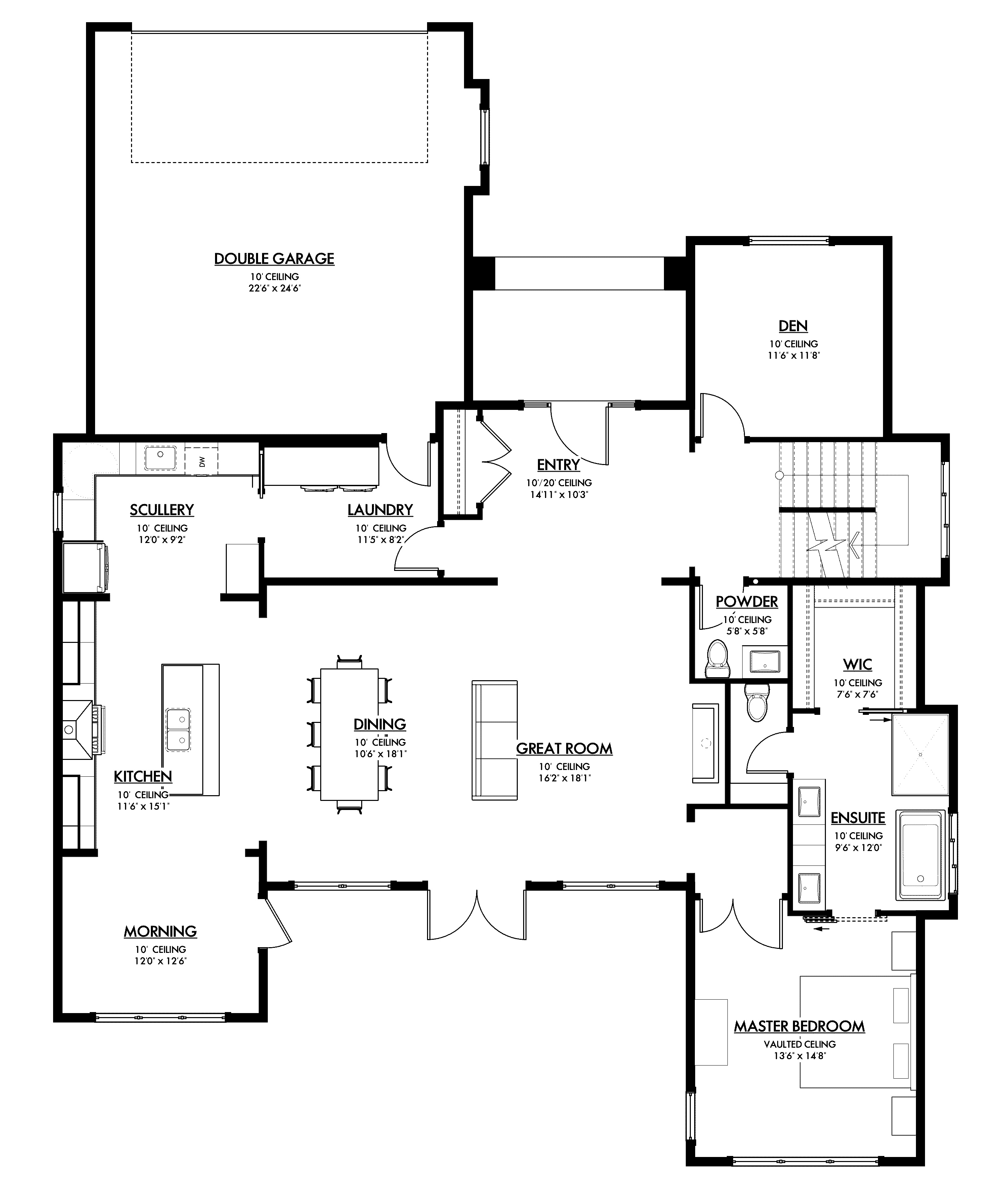 Main floor plan for Cabernet Court