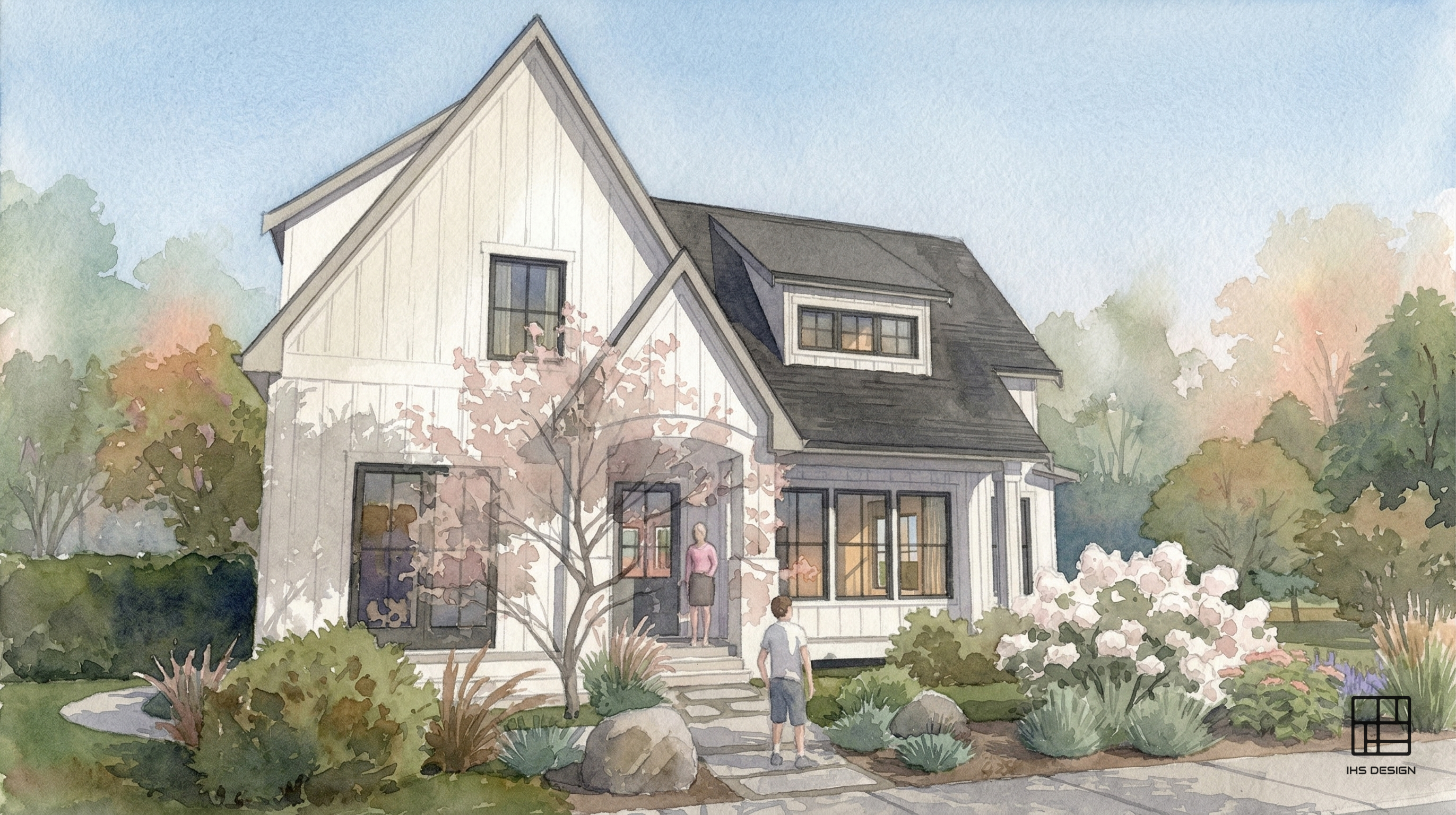 Primary rendering of Cadder Avenue House + Carriage House