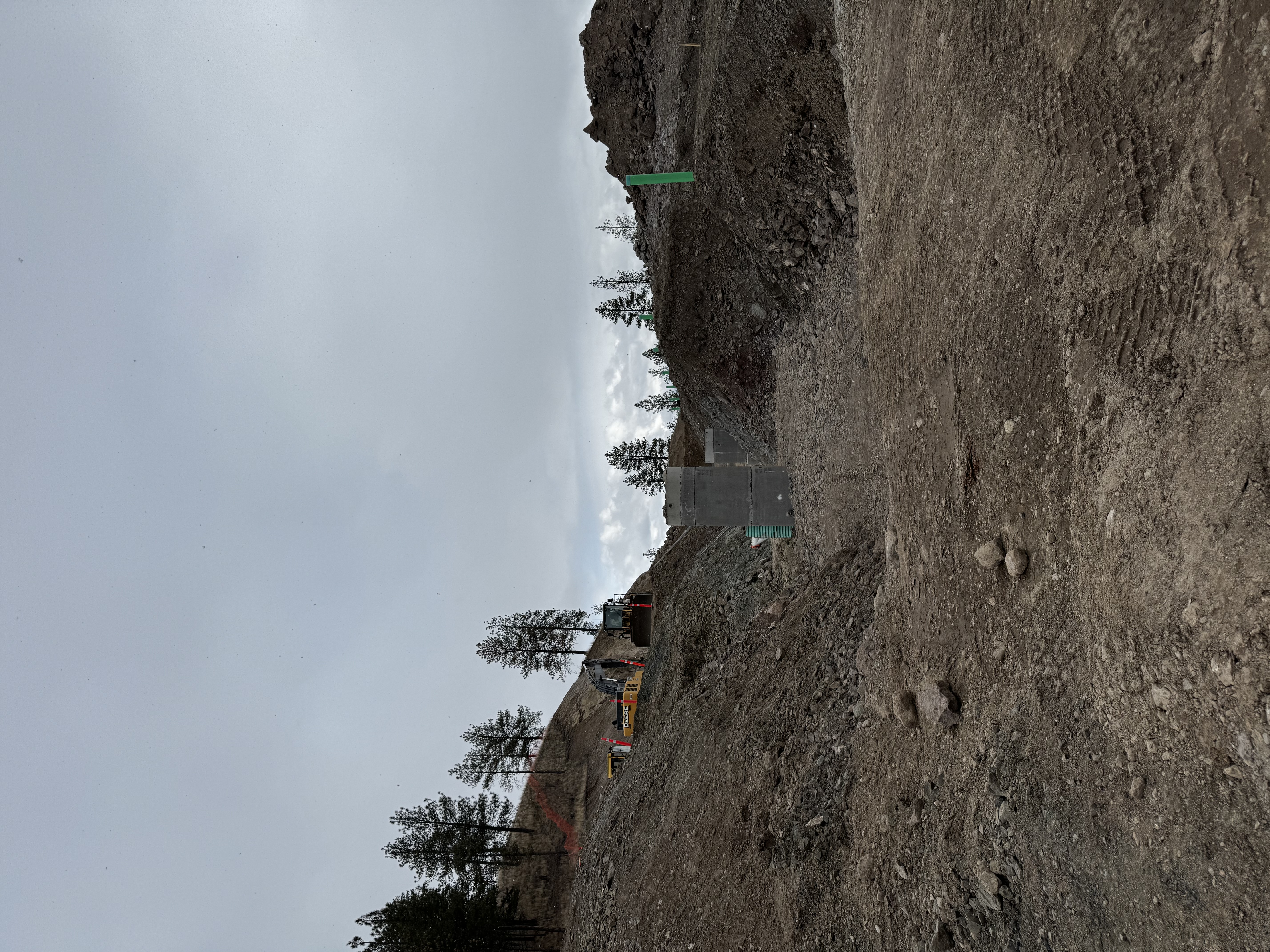 Roadwork and site servicing at Paramount Peak