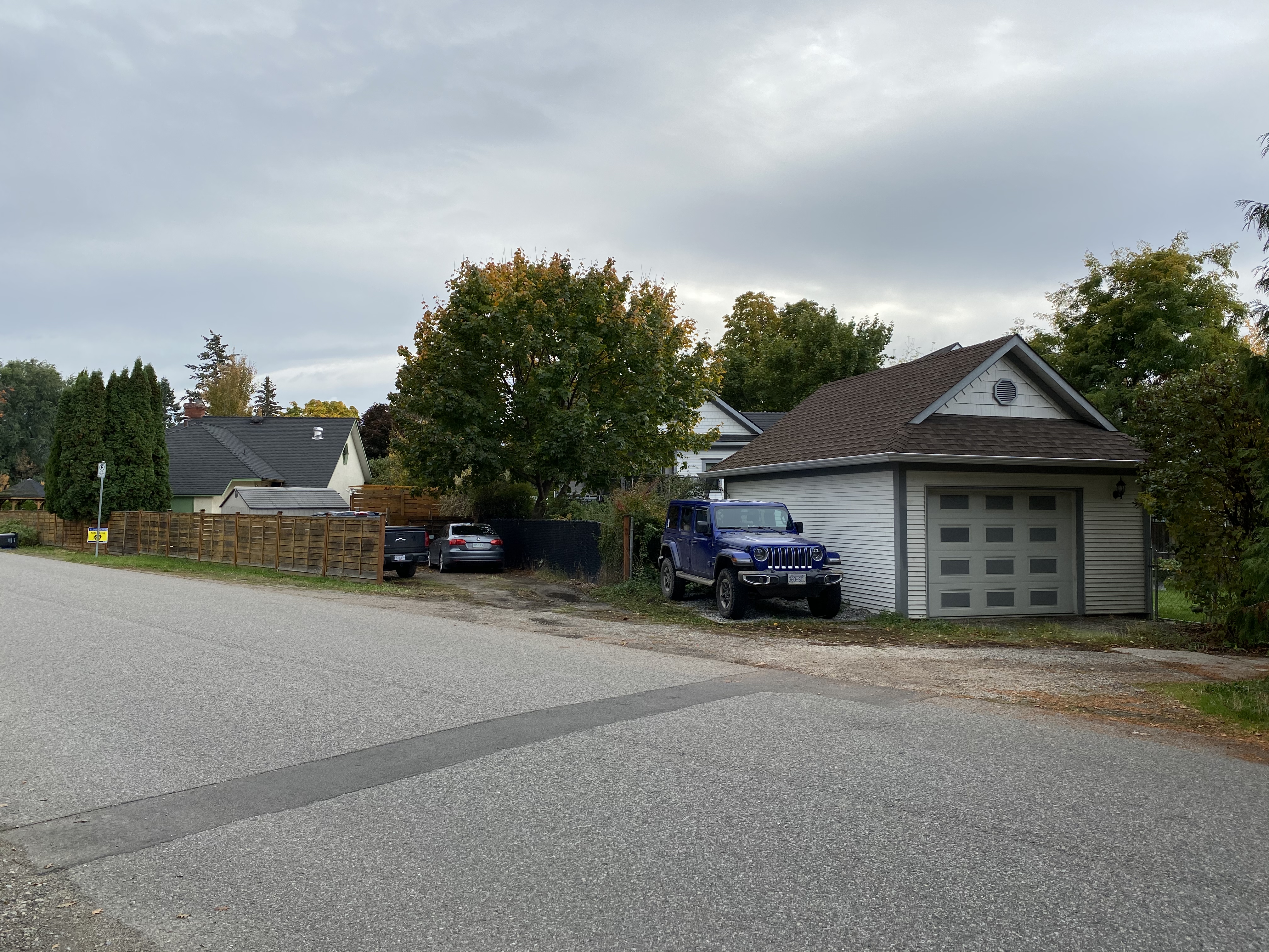 Preconstruction site photo from 2020 for Park Avenue Infill Residence