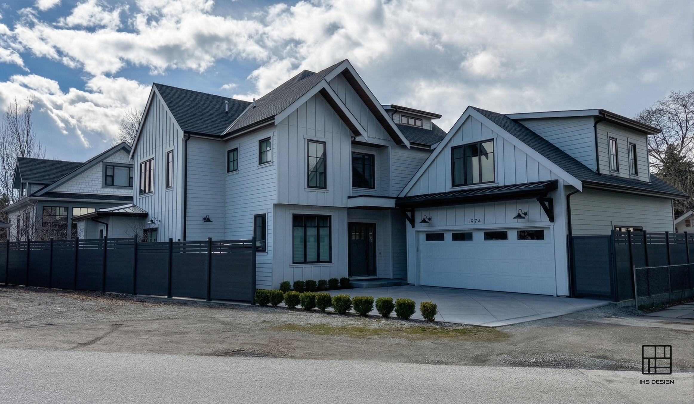 Completed exterior view of Park Avenue Infill Residence